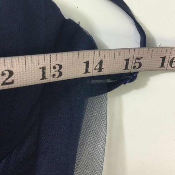 LULU'S XS Unforgettable Poise Navy Blue Tulle Bustier Tiered Maxi Dress NEW B117 - Picture 6 of 9